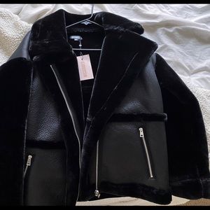 Missguided faux fur jacket